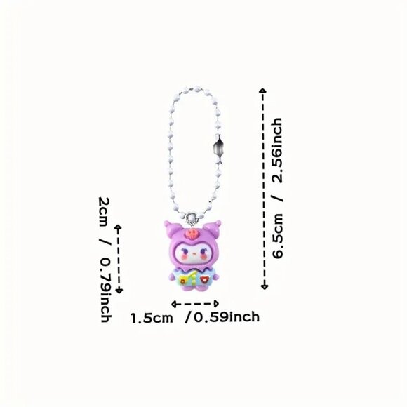 7 Piece Resin Keychain Set - Picture 5 of 5